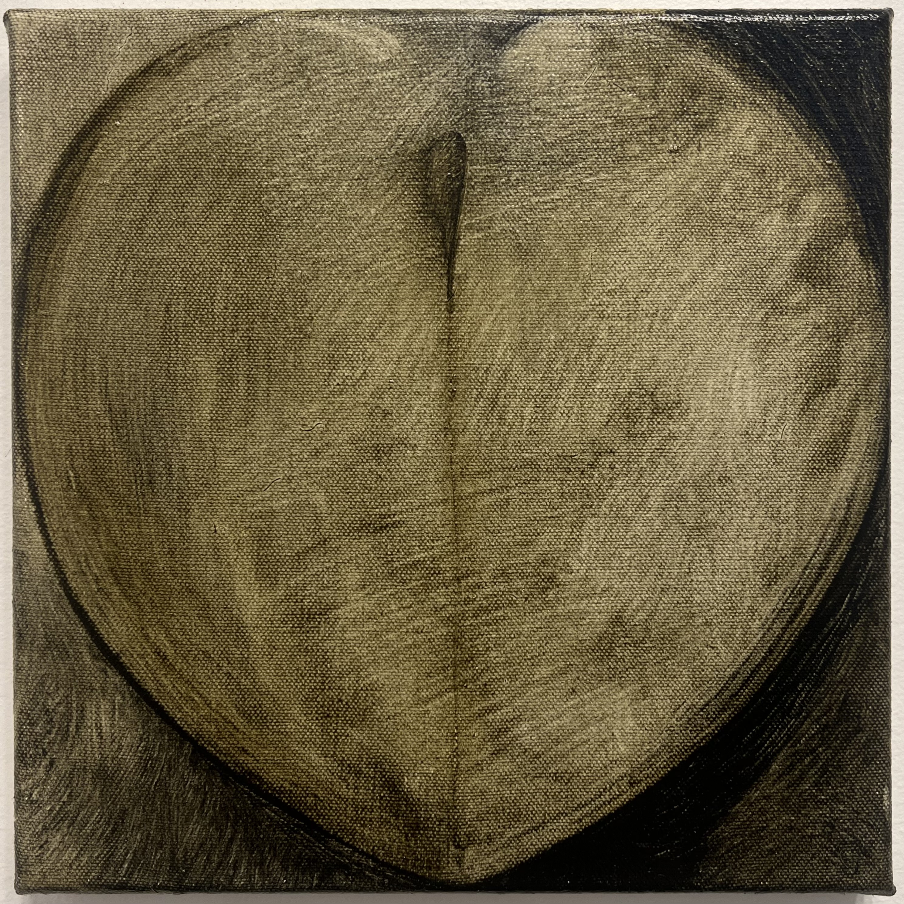 Moldy Peach, oil on canvas, 10