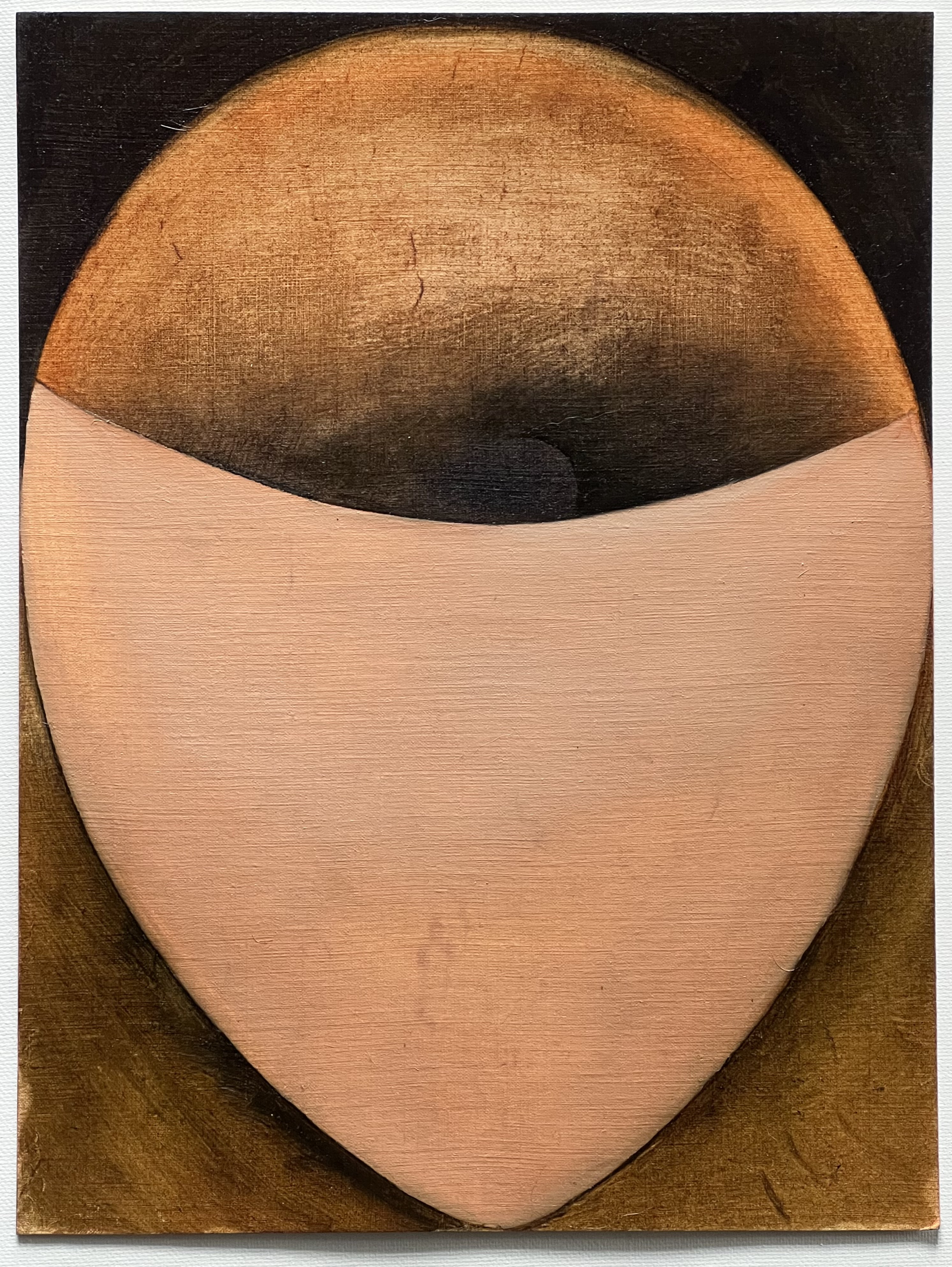 Eclipse, oil on paper, 8”x10”, 2023