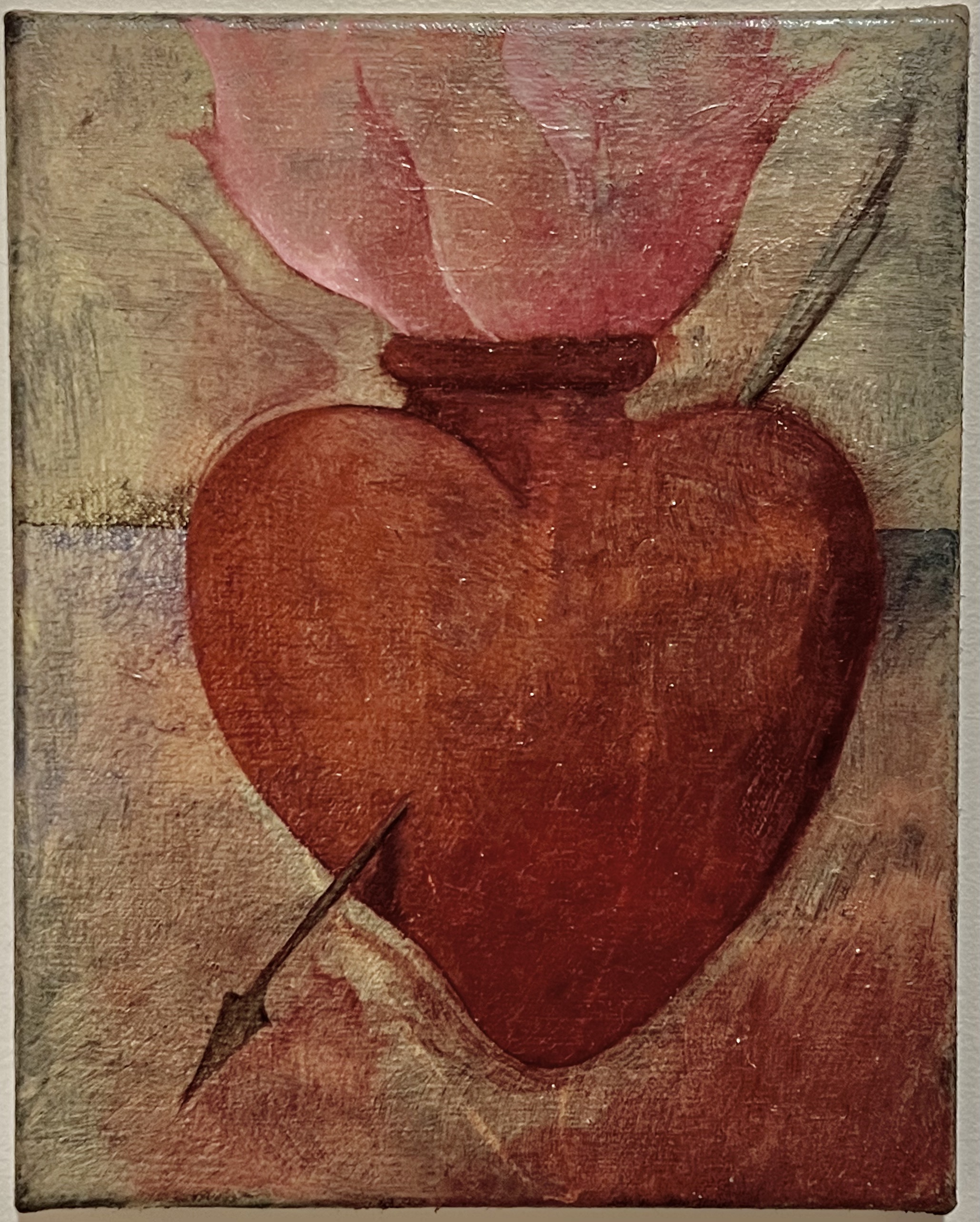 Mary’s Heart, oil on canvas, 8”x10”, 2023